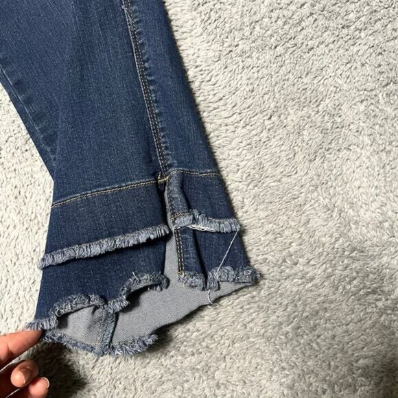 Democracy Jeans Womens 10 (32x26) Mid Rise Cropped Straight Blue - Picture 3 of 11